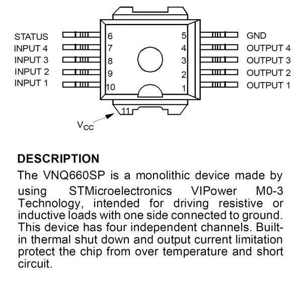 آی سی VNQ660SP راه انداز کمپرسور