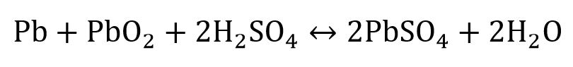 فرمول شیمیایی باتری سربی - اسیدی